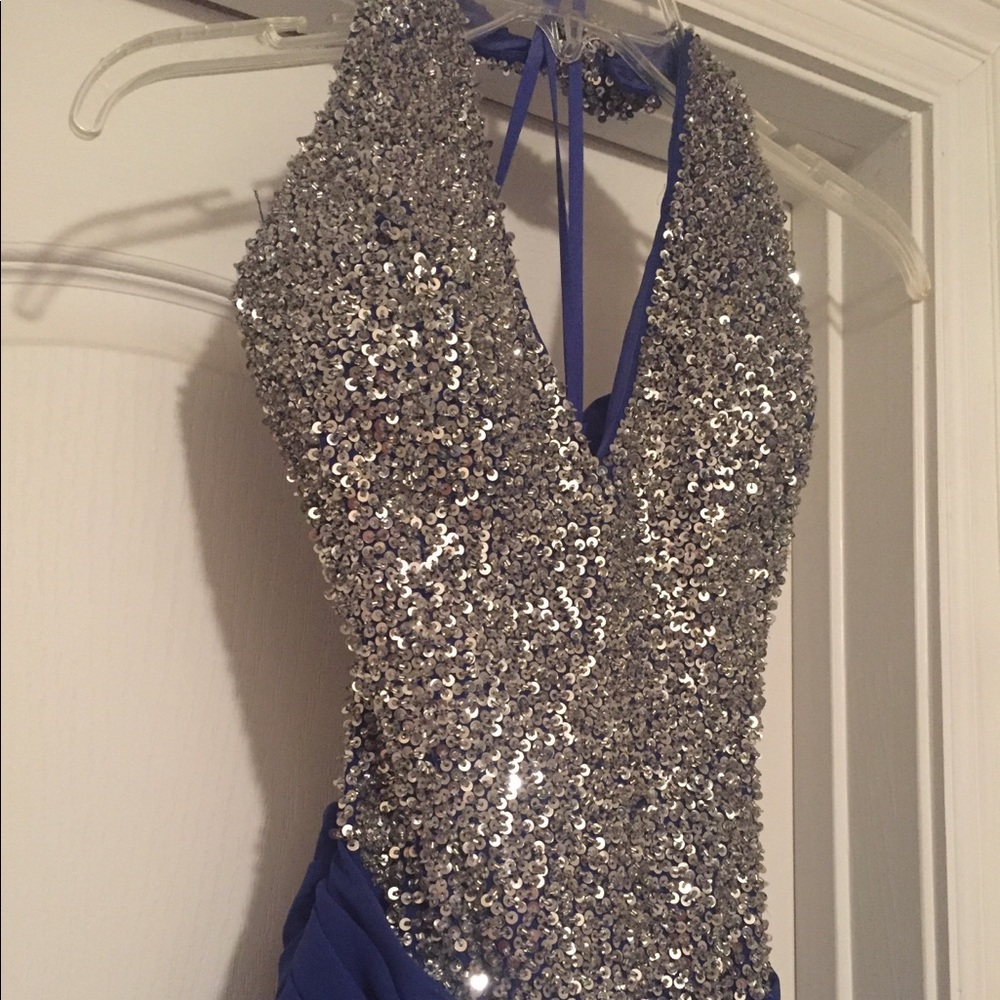 Landa Sz 6 Royal Blue Mermaid Dress NWT